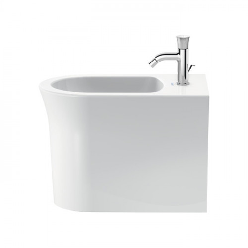 Duravit White Tulip Биде напольное 370x580х420 мм, с переливом, с 1 отв под смеситель, цвет: белый