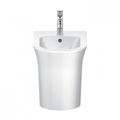 Duravit White Tulip Биде напольное 370x580х420 мм, с переливом, с 1 отв под смеситель, цвет: белый