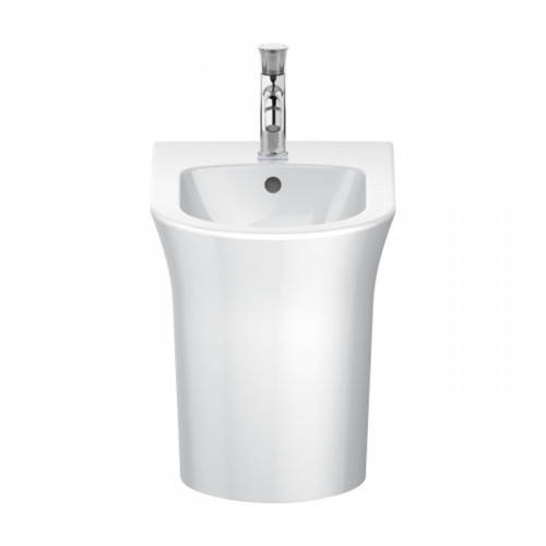 Duravit White Tulip Биде напольное 370x580х420 мм, с переливом, с 1 отв под смеситель, цвет: белый
