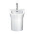 Duravit White Tulip Биде напольное 370x580х420 мм, с переливом, с 1 отв под смеситель, цвет: белый