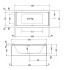 Duravit STARCK Ванна акриловая прямоугольный вариант 1900x900 mm, встраиваемая или с панелями, с 2 наклонами для спины , цвет белый