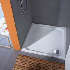 Duravit D-Code Поддон акриловый квадратный 900x900х85mm, d90, цвет белый