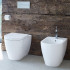 Duravit ME by Starck Унитаз напольный пристенный вариант, включая крепление, сток горизонтальный, 4,5 л., 370x600мм, Цвет: Белый