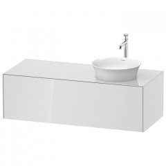 Duravit White Tulip Тумбочка подвесная, 408x1300x550 мм, 1 выдвижной ящик, цвет: белый высокоглянцевый