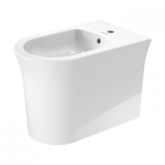 Duravit White Tulip Биде напольное 370x580х420 мм, с переливом, с 1 отв под смеситель, цвет: белый