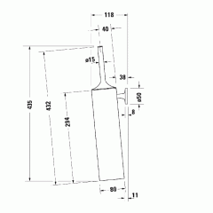 Duravit Starck T Туалетный ершик настенный цвет хром