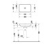 Duravit Happy D.2 Plus Раковина 600х400мм, без перелива,с выпуском с керамической крышкой, покр WonderGliss, цвет Anthracite matt