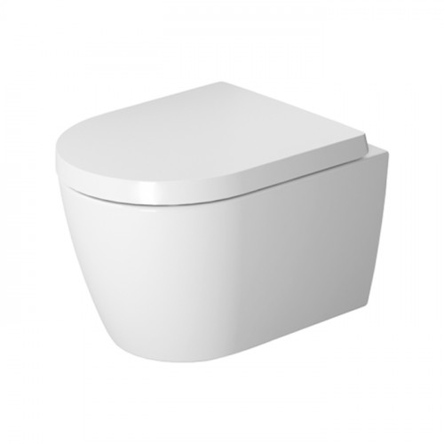 Duravit ME by Starck Унитаз подвесной Compact Rimless, вкл. крепление Durafix, 4,5л., 370x480мм, с покрытием WonderGliss Цвет: Белый