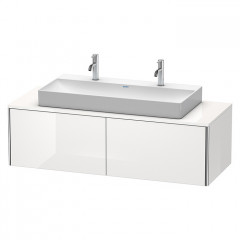 Duravit XSquare База по раковину подвесная 1400х548х400 мм, с 2 выдв ящик, Цвет белый глянцевый