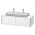 Duravit XSquare База по раковину подвесная 1400х548х400 мм, с 2 выдв ящик, Цвет белый глянцевый