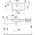 Duravit D-Neo Раковина накладная 800х480 мм, ассим, с переливом, с 1 отв. под смеситель, с WonderGliss, цвет: белый (СПЕЦЦЕНА)
