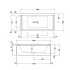 Duravit STARCK Ванна акриловая прямоугольный вариант 2000x1000х460 mm, с 2 наклонами для спины, цвет белый