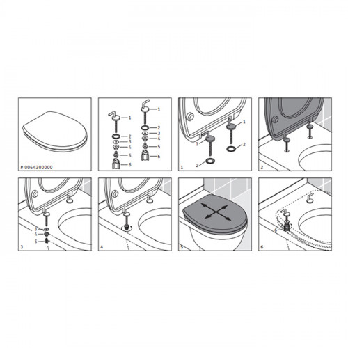Duravit DuraStyle Сиденье для унитаза с крышкой , цвет белый, петли нерж сталь. без микролифта