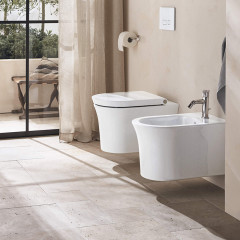 Duravit White Tulip Биде напольное 370x580х420 мм, с переливом, с 1 отв под смеситель, с WonderGliss, цвет: белый