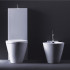 Duravit Унитаз моноблок 640х415 мм, с креплениями , слив универсальный, цвет белый