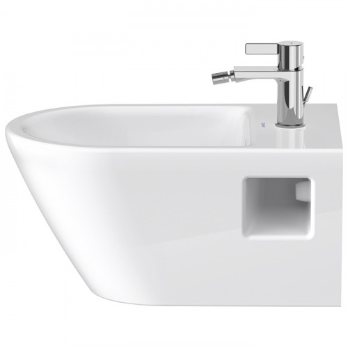 Duravit D-Neo Биде подвесное 370x540 мм, с переливом, с 1отв под смеситель, цвет: белый (СПЕЦЦЕНА)