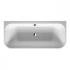 Duravit Happy D.2 Plus Ванна акриловая 1800х800мм, пристенная, 2 наклона для спины, бесшовная акриловая панель,ножки, цвет: белый