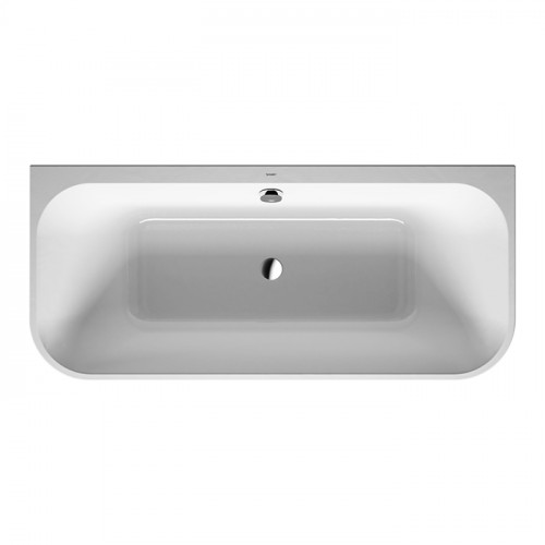 Duravit Happy D.2 Plus Ванна акриловая 1800х800мм, пристенная, 2 наклона для спины, бесшовная акриловая панель,ножки, цвет: белый