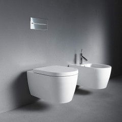 DURAVIT ME BY STARCK Унитаз подвесной 480х370 мм., Rimless, включая крепление Durafix, цвет внутри белый, снаружи белый шелковисто-матовый