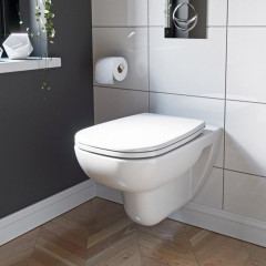 Duravit D-Code Комплект: подвесной унитаз 253509 355х545 мм.+ сиденье с автоматическим закрыванием 006739 (СПЕЦЦЕНА со склада поставщика!)