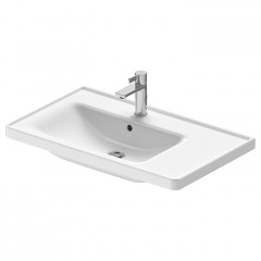 Duravit D-Neo Раковина накладная 800х480 мм, ассим, с переливом, с 1 отв. под смеситель, с WonderGliss, цвет: белый (СПЕЦЦЕНА)