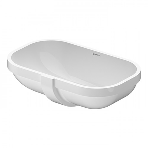 Duravit D-Code Раковина врезная снизу 525х320хh175 мм, с переливом, без отв под смеситель, вкл крепление, цвет: белый