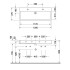 Duravit Vero Раковина для мебели, с перел., с 2 отв. под смес.,1200x470мм, Цвет: Белый