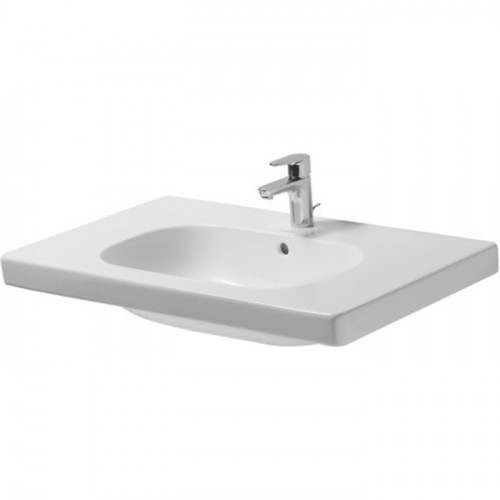 Duravit D-Code Раковина для мебели,с перел., с 1 отв. под смес., 850x480мм, Цвет: Белый