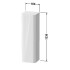 Duravit Happy D.2 Plus Комплект - Пенал подвесной 1336x400x360мм, 1дверь, 3 стекл. полки, DX c Декоративным Топ16x403x364мм, цвет: Графит суперматов