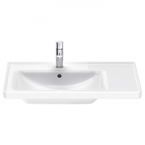 Duravit D-Neo Раковина накладная 800х480 мм, ассим, с переливом, с 1 отв. под смеситель, с WonderGliss, цвет: белый (СПЕЦЦЕНА)