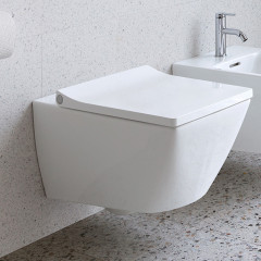 Duravit Viu Унитаз подвесной компактный безободковый 370х480мм цвет белый