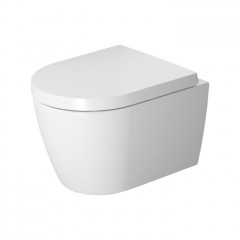 DURAVIT ME BY STARCK Унитаз подвесной 480х370 мм., Rimless, включая крепление Durafix, цвет внутри белый, снаружи белый шелковисто-матовый