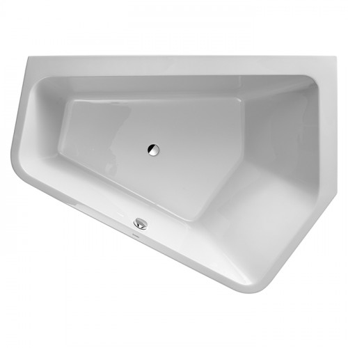 Duravit Paiova 5 Ванна угол справа, 1900х1400 мм, объем 267 л, встраиваемая ,с 2 разными наклонами спинки, цвет: белый