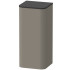 Duravit Happy D.2 Plus Пенал подвесной 880x400x360мм с 2 стеклянными полками, 1 дверь, петли слева, цвет: stone grey satin matt (без топа)