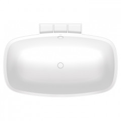 Duravit Aurena Ванна пристенная 1600 x 1035 мм, из материала DuroCast Plus, в коплекте сливной гарнитур, ,Цвет: Белый матовый