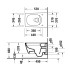 Duravit Viu Унитаз подвесной 370x570мм, rimless, вкл. крепление Durafix, с покрытием WG, цвет: белый