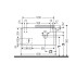 Duravit Happy D.2 Plus Столешница 16x1300x550мм для тумбы #HP4932, HP4942, HP4952 ,HP4962, HP4972 с вырезом справа, DX, цвет: белый глянцевый