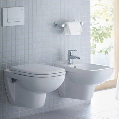 Duravit D-Code Комплект: подвесной унитаз 253509 355х545 мм.+ сиденье с автоматическим закрыванием 006739 (СПЕЦЦЕНА со склада поставщика!)