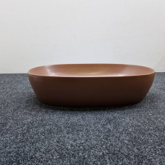 AZZURRA ELEGANCE CIRCLE раковина накладная 60х40см без отв. под смеситель , без перелива. цвет rame (Не производится!)