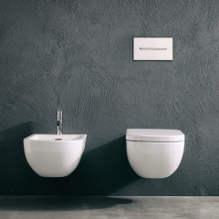 ANTONIO LUPI ONDA Клавиша смыва двойная, для инсталляций Geberit UP320, Unica, Unica+, Sigma8, отделка сатинированная сталь