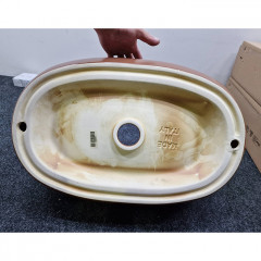 AZZURRA ELEGANCE CIRCLE раковина накладная 60х40см без отв. под смеситель , без перелива. цвет rame (Не производится!)