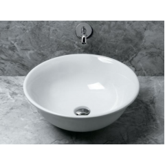 AZZURRA JUBILAEUM раковина накладная круглая диаметр 48*h18см без отв-й под смеситель, цвет белый (НЕ ПРОИЗВ!)