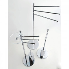 Bertocci Cinquecento Напольная стойка с ершиком и бумагодержателем, п/держателем и мыльницей, цвет: хром