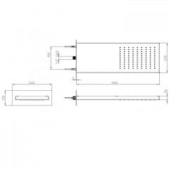 BOSSINI Душевая панель MANHATTAN 1 режим, цвет: хром