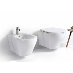 AZZURRA XL Унитаз подвесной 61х43х36 см слив универсальный, цвет белый, с креплением