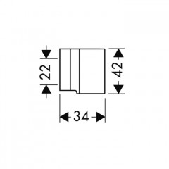 Axor Starck Держатель ручного душа, настенный, цвет: хром