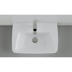 Azzurra Hera Раковина подвесная 63х43х14,5 см, с 1 отв под смеситель, цвет белый