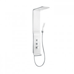 Hansgrohe Raindance Lift Душевая панель с верхним душем, водопад, ручным душем и термостатическим смесителем, цвет: хром/белый