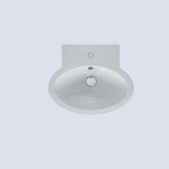 AZZURRA COMODA раковина подвесная с 1 отв. под смеситель 55х47см, цвет белый