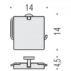 Colombo Nordic Держатель для туалетной бумаги, с крышкой, цвет: хром